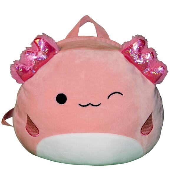 RARE Squishmallows Winking ARCHIE Axolotl Plush Backpack PRIMARK EXCLUSIVE NWT - Picture 1 of 10